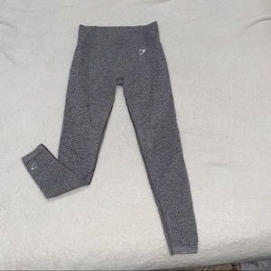 Gymshark Grey high waisted vital seamless leggings